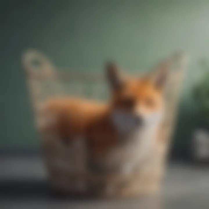 Fox laundry basket made from sustainable materials