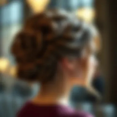 Application Techniques for Clip-In Updo Hair Pieces Illustration showcasing how to apply a clip-in updo hair piece