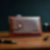 Elegant accordion wallet showcasing premium leather craftsmanship