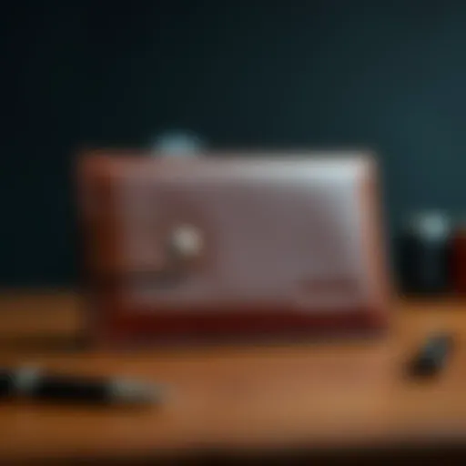 Elegant accordion wallet showcasing premium leather craftsmanship