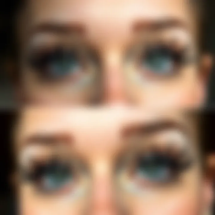 Comparison of thin magnetic lashes with traditional lash extensions.