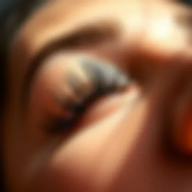 Elegant close-up of thin magnetic lashes showcasing their intricate design.