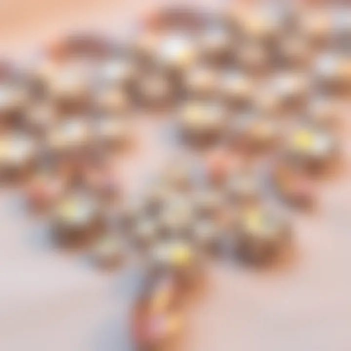 A beautifully embellished clothing item showcasing rhinestones.