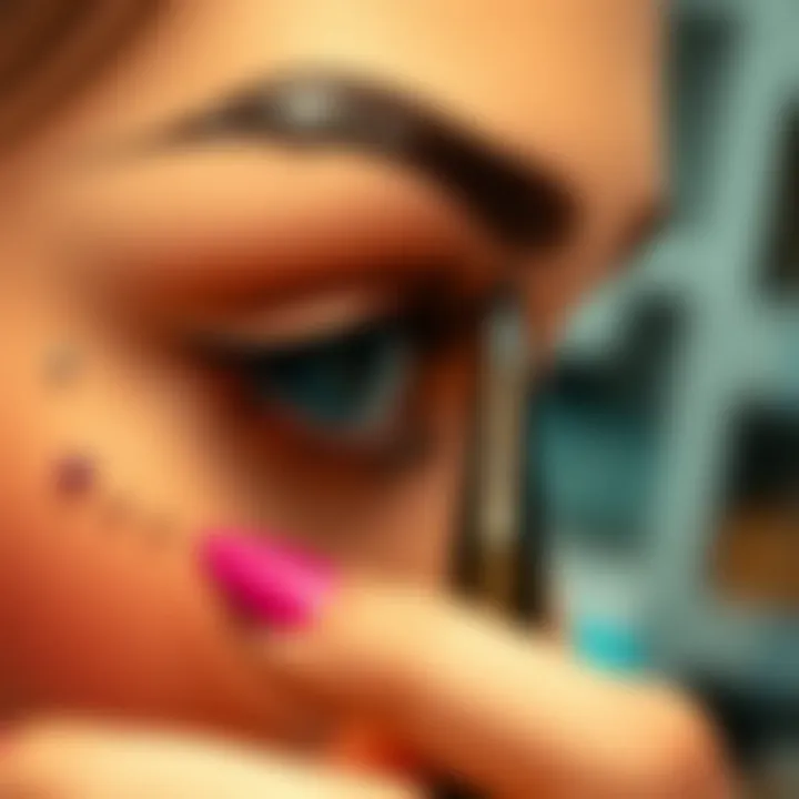 Step-by-step guide illustrated on using a dotting pen.