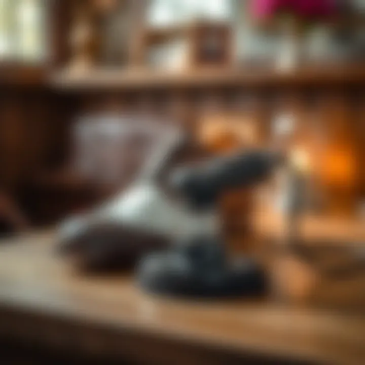 Elegant Electric Shoe Polisher Elegant electric shoe polisher on a wooden surface