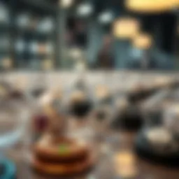 Elegant display of small clear plastic bags showcasing various jewelry pieces