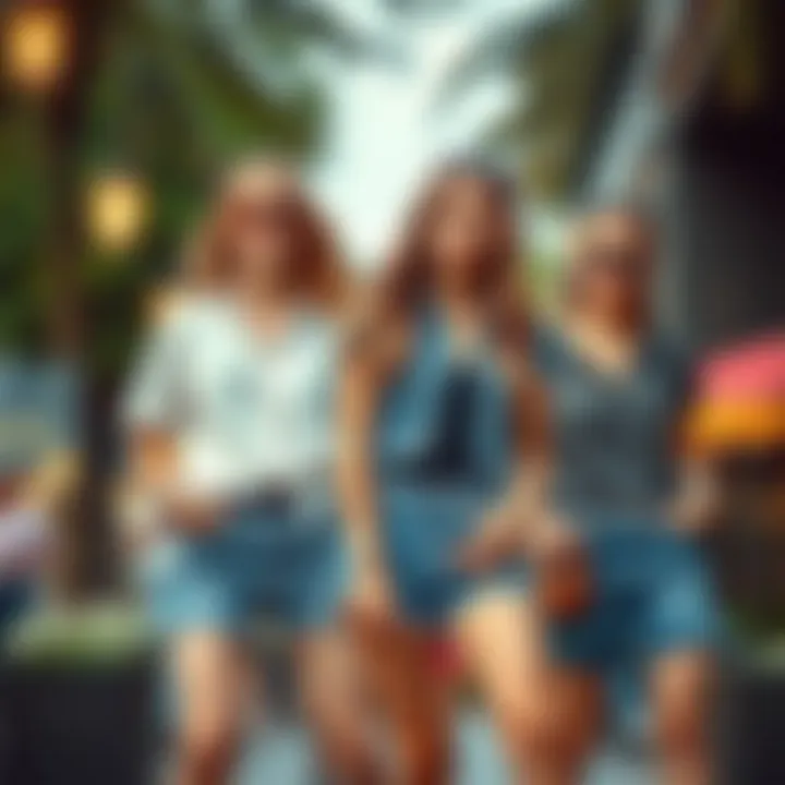 Different styling options with button front jean shorts