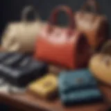 A historical timeline showcasing the evolution of handbags through various eras.