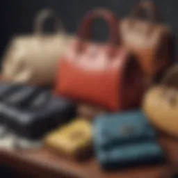 A historical timeline showcasing the evolution of handbags through various eras.