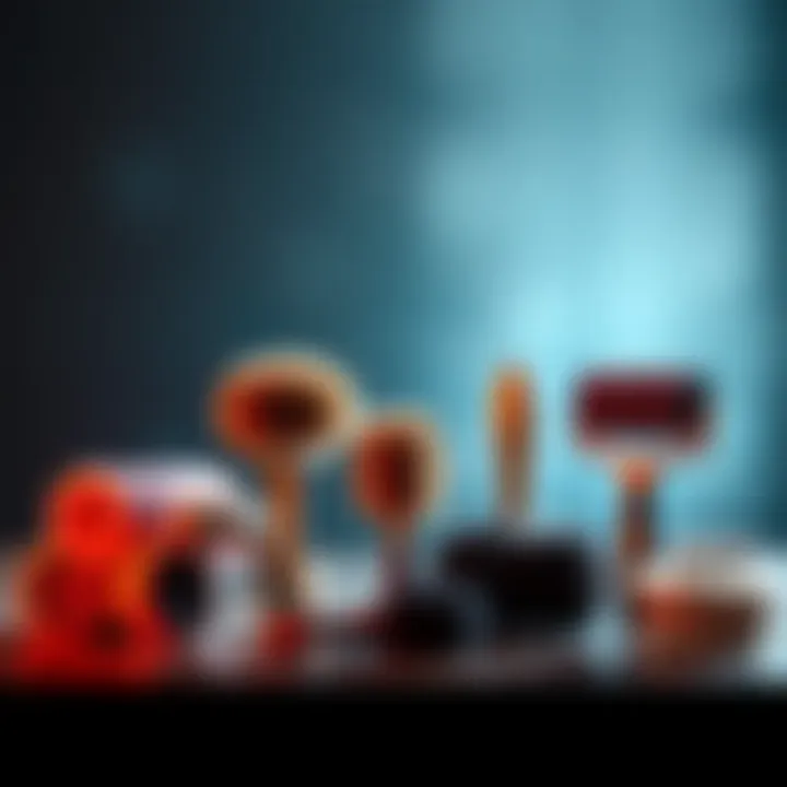 Different designs of cat fur roller cleaning brushes