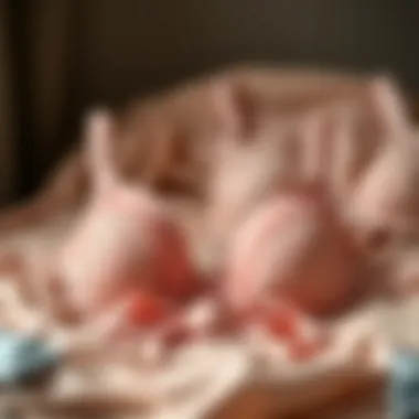 Intersection of Function and Fashion in Lingerie A thoughtful arrangement of lingerie reflecting the intersection of function and fashion.