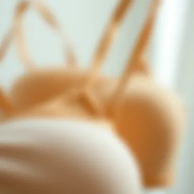 Sustainable Materials in Plain Bras A close-up of sustainable materials used in the making of plain bras.