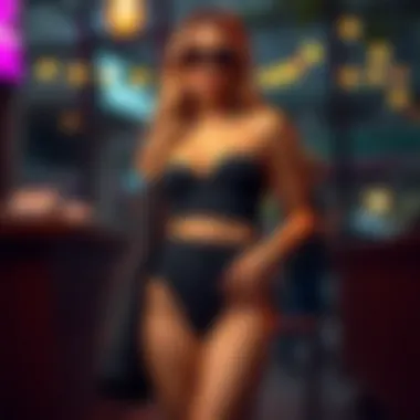 Stylish outfit featuring waist trainer panties as a functional element