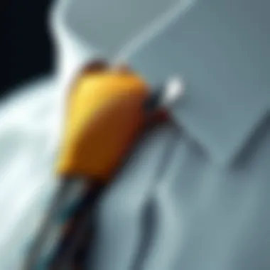 Stylish tie clip showcasing modern design