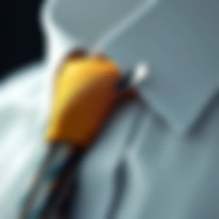 Stylish tie clip showcasing modern design