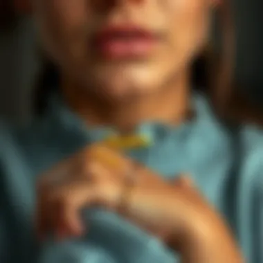 Mother Adorning a Name Bracelet Close-up of a mother wearing a name bracelet