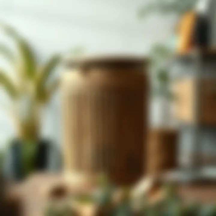 Sustainable skinny hamper design showcasing eco-friendly features