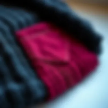 Materials of the Beanie with Pocket Close-up of materials used in beanie construction