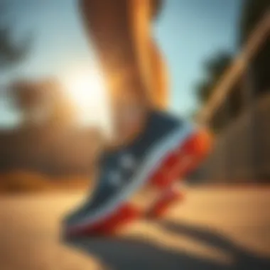 Athlete enjoying superior comfort with Under Armour breathable shoes