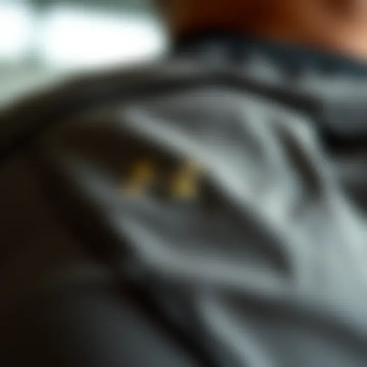 Fabric Texture of Under Armour Woven Training Shorts Close-up of Under Armour woven training shorts showcasing fabric texture