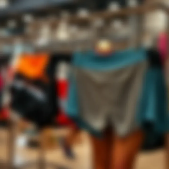 Diverse Styles of Booty Exercise Shorts for Every Preference Diverse range of booty exercise shorts displayed on a rack