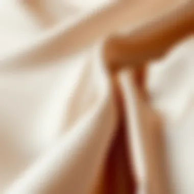 The Luxurious Texture of Satin Close-up of satin fabric showcasing its smooth texture and sheen