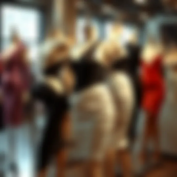 Diverse bodycon dress styles displayed on mannequins