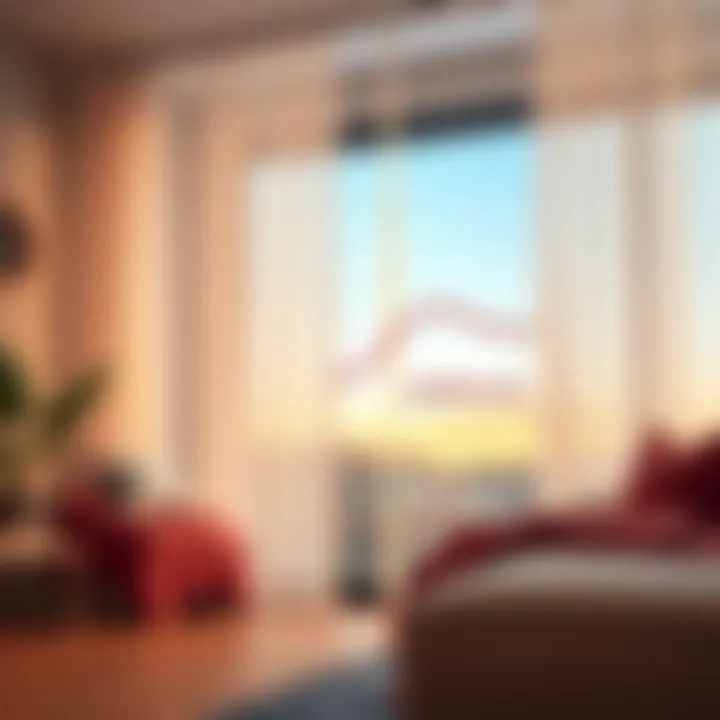 The Science of Thermal Insulation in Sheer Curtains Diagram illustrating the thermal insulation properties of sheer curtains