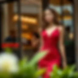 Elegant V-Neck Midi Bodycon Dress in Rich Color