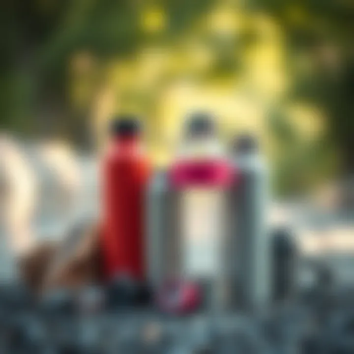 Various materials used in the construction of high-quality water bottles