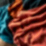 Close-up of fabric textures showcasing variety in men's underwear