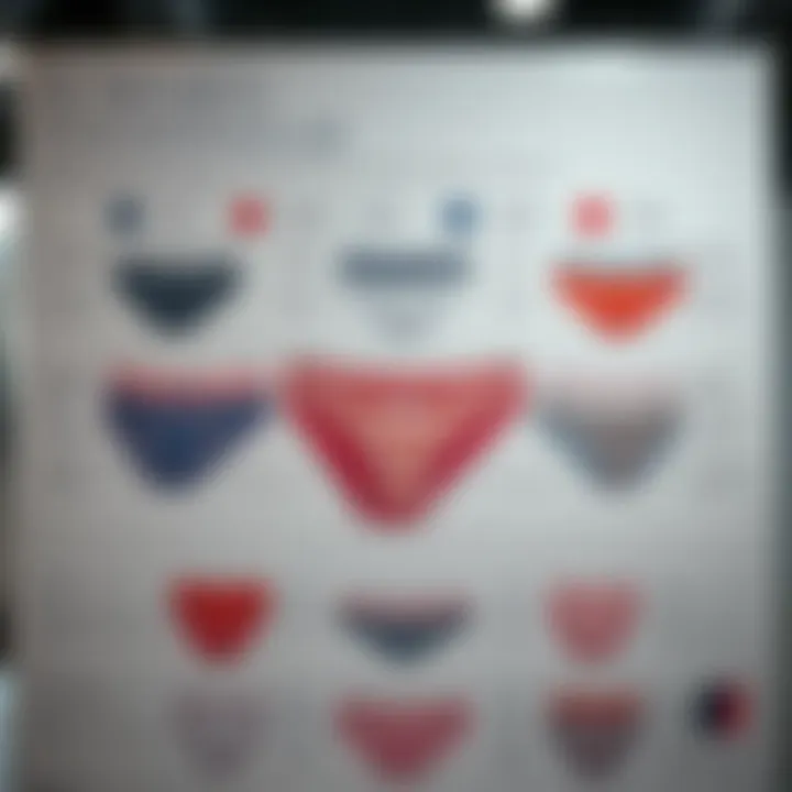 Chart illustrating psychological preferences for underwear types