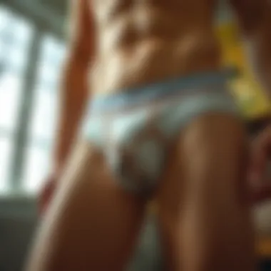 Illustration depicting societal perspectives on worn underwear