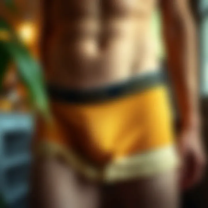 Visual representation of sustainability considerations in underwear choices