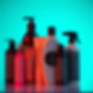 A collection of hair care products specifically designed for yaki curly hair maintenance.