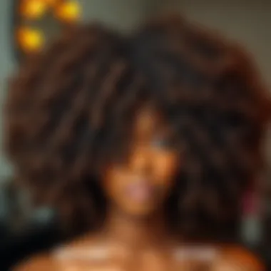 Before and after comparison of yaki curly hair after a proper care routine.